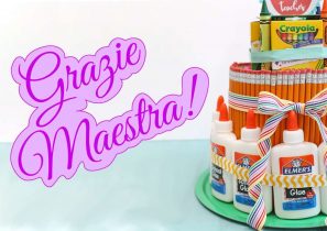 Idea regalo scuola: la torta di cancelleria